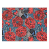 Peonies en Peonies Tafelkleed (Voorkant (Horizontaal))