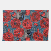 Peonies en Peonies Theedoek (Horizontaal)