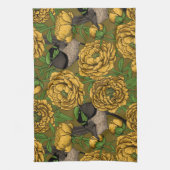 Peonies en Peonies Theedoek (Verticaal)