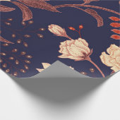 Peonies en rozen. Vloeibaar patroon Cadeaupapier (Hoek)