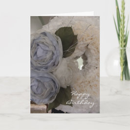 Peonies en Weesdag Kaart