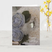 Peonies en Weesdag Kaart (Gele Bloem)