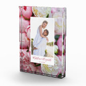 Peonies Floral Custom Verloving Fotoblokken (Rechts)