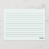 Peonies Floral Vrijgezellenfeest Recipcard Briefkaart (Achterkant)