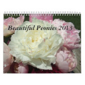 Peonies Flower Calendar 2013 Kalender (Hoes)