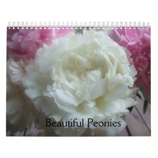 Peonies Flower Calendar Kalender (Hoes)