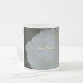 Peonies Flower Love Hoesjes Frosted Coffee Mok (Voorkant links)