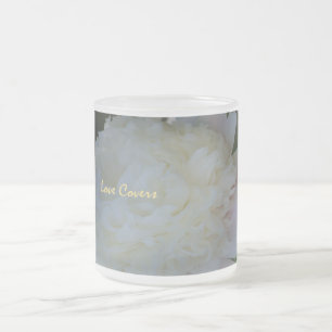 Peonies Flower Love Hoesjes Frosted Coffee Mok