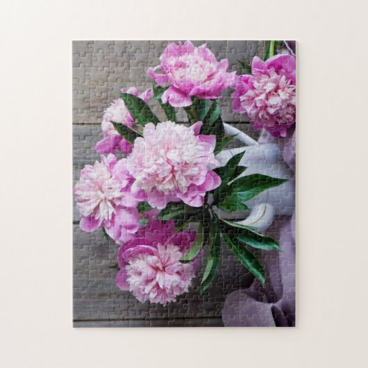 Peonies Game Puzzle Legpuzzel (Verticaal)