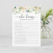 Peonies Glitter die het spel van het Bride-Vrijgez Kaart (Staand voorkant)