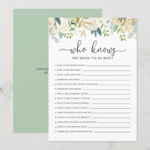 Peonies Glitter die het spel van het Bride-Vrijgez Kaart