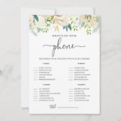 Peonies Gold Glitter Wat is er op je telefoontoest Kaart (Voorkant)