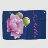 Peonies Golfhanddoek (Horizontaal)