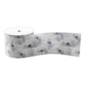 Peonies, grijs en wit, bloem, witte bloemen grosgrain lint (Spoel)