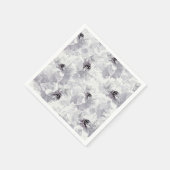 Peonies, grijs en wit, bloem, witte bloemen servet (Hoek)