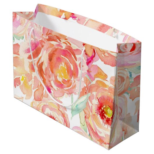 Peonies Groot Cadeauzakje (Achterkant Gekanteld)