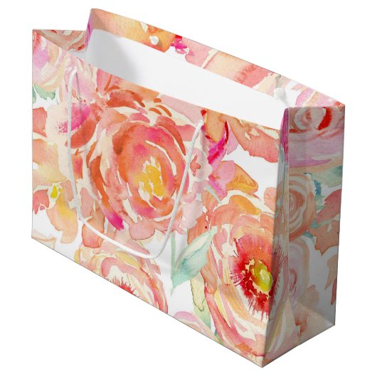 Peonies Groot Cadeauzakje (Voorkant Gekanteld)
