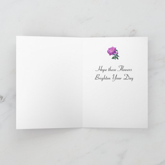 Peonies Happy Moederdag Kaart (Binnen)