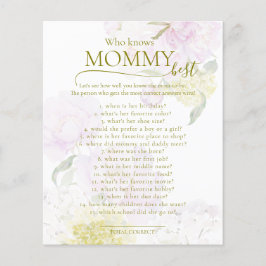 Peonies Hydrangea Baby shower Spel Mama Best
