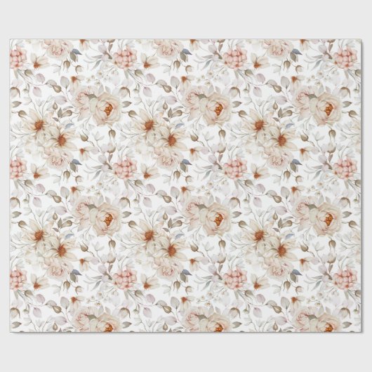 Peonies in Bloom Cadeaupapier (Vlak)