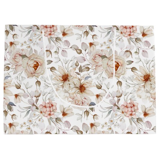 Peonies in Bloom Groot Cadeauzakje (Achterkant)