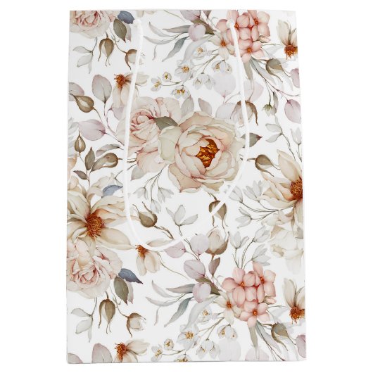 Peonies in Bloom Medium Cadeauzakje (Voorkant)