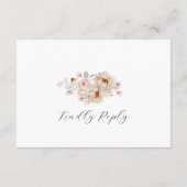 Peonies in Bloom RSVP Card (Achterkant)