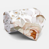 Peonies in Bloom Stropdas (Opgerold)