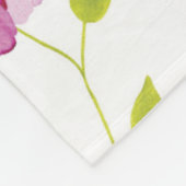 Peonies in de Orangery Fleece Deken (Hoek)