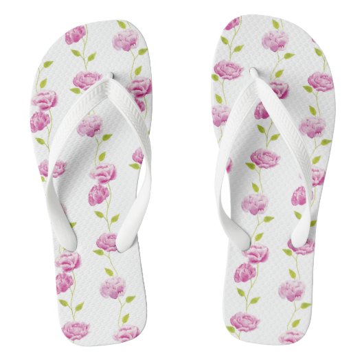 Peonies in de Orangery Teenslippers (Voetbed)