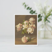 Peonies in een Vase, Charles Ethan Porter Briefkaart (Staand voorkant)