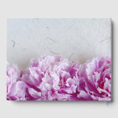 Peonies in rij gastenboek (Achterkant)