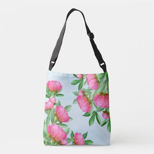 Peonies in roze tas (Achterkant)