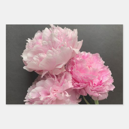 Peonies Inpakpapier Vel (Voorkant 3)
