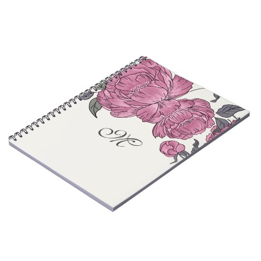  Peonies Journal Notitieboek (Linkerzijde)