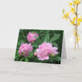 Peonies Kaart (Gele Bloem)