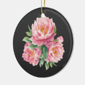 Peonies Keramisch Ornament (Links)