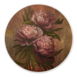 Peonies Keramische Knop