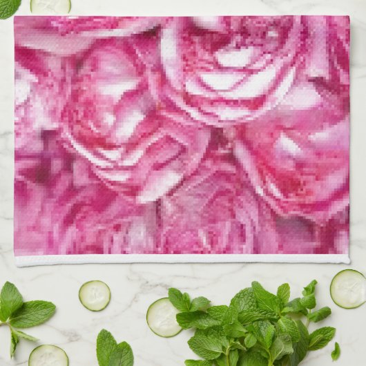 Peonies Kitchen Towel Theedoek (Gevouwen)