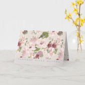 Peonies Mauve and Blush Floral Stationery Card Kaart (Gele Bloem)