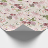 Peonies Mauve en Blush Contemmodern Floral Cadeaupapier (Hoek)