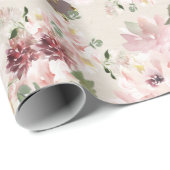 Peonies Mauve en Blush Contemmodern Floral Cadeaupapier (Rol Hoek)