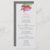 Peonies Menu Kaart (Voorkant / Achterkant)