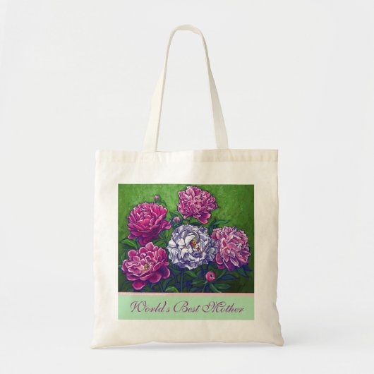 Peonies Moederdag Bag Tote Bag (Voorkant)