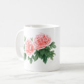 Peonies-mok Koffiemok (Voorkant links)