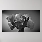 Peonies - Noir, Poster (Voorkant)