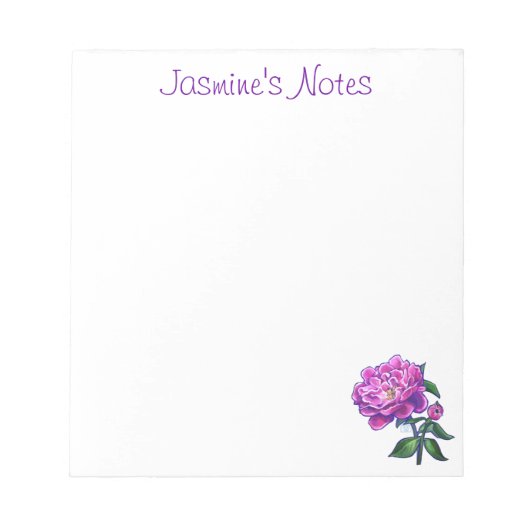 Peonies Notitieblok (Voorkant)