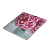 Peonies op de tabel tegeltje (Zijkant)