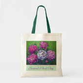 Peonies Personal Book Bag Tote Bag (Voorkant)