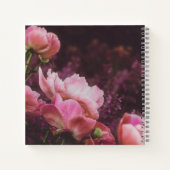 Peonies Personalized Scrapbook Notitieboek (Achterkant)